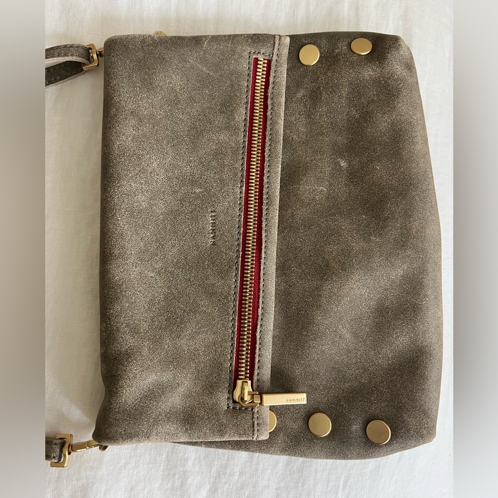 Hammitt VIP Med Crossbody Pewtwer/red